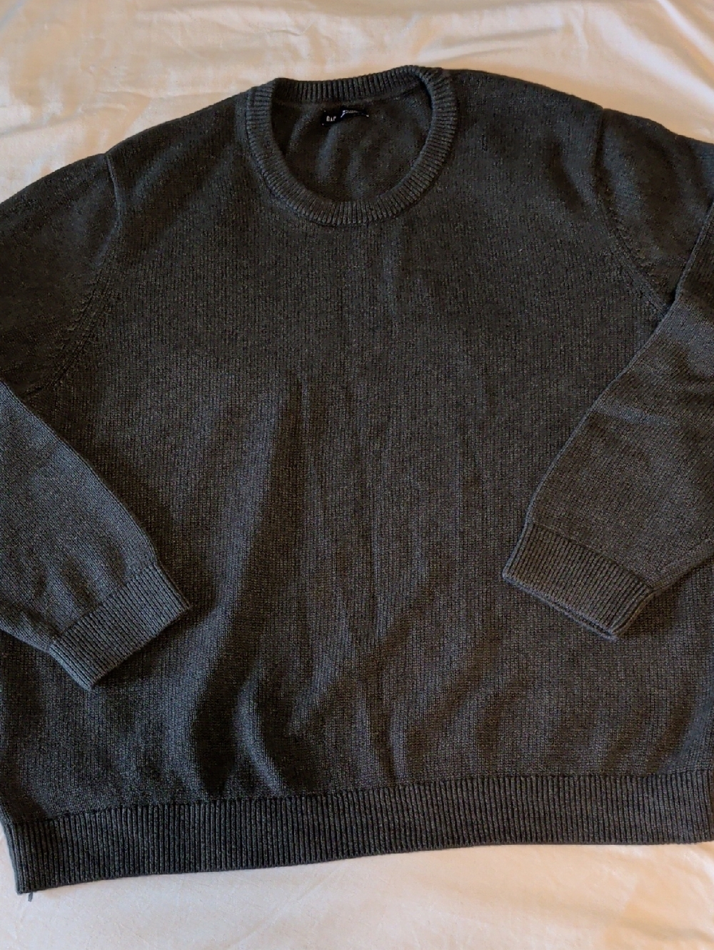 Men's Crewneck Sweater in Dark Charcoal XXL